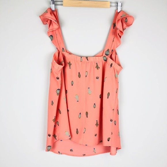 NWT Torrid Cactus Print Ruffled Tank Top - Picture 2 of 10